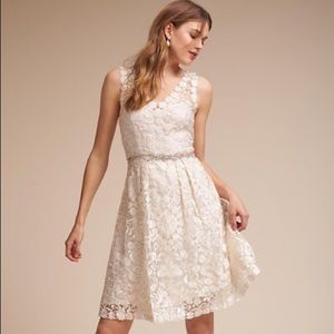 BHLDN Collins Dress in Ivory Size 12